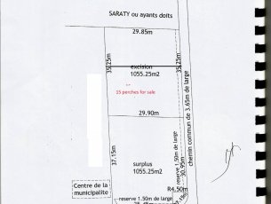 Residential land 633.13 m² Camp Fouquereau Rs 4,125,000