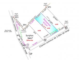 Residential land 766 m² Amitié Rs 2,340,000