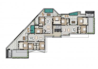 Penthouse - 3 Bedrooms - 272 m²
