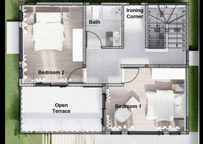 Townhouse/Duplex - 3 chambres - 125 m²